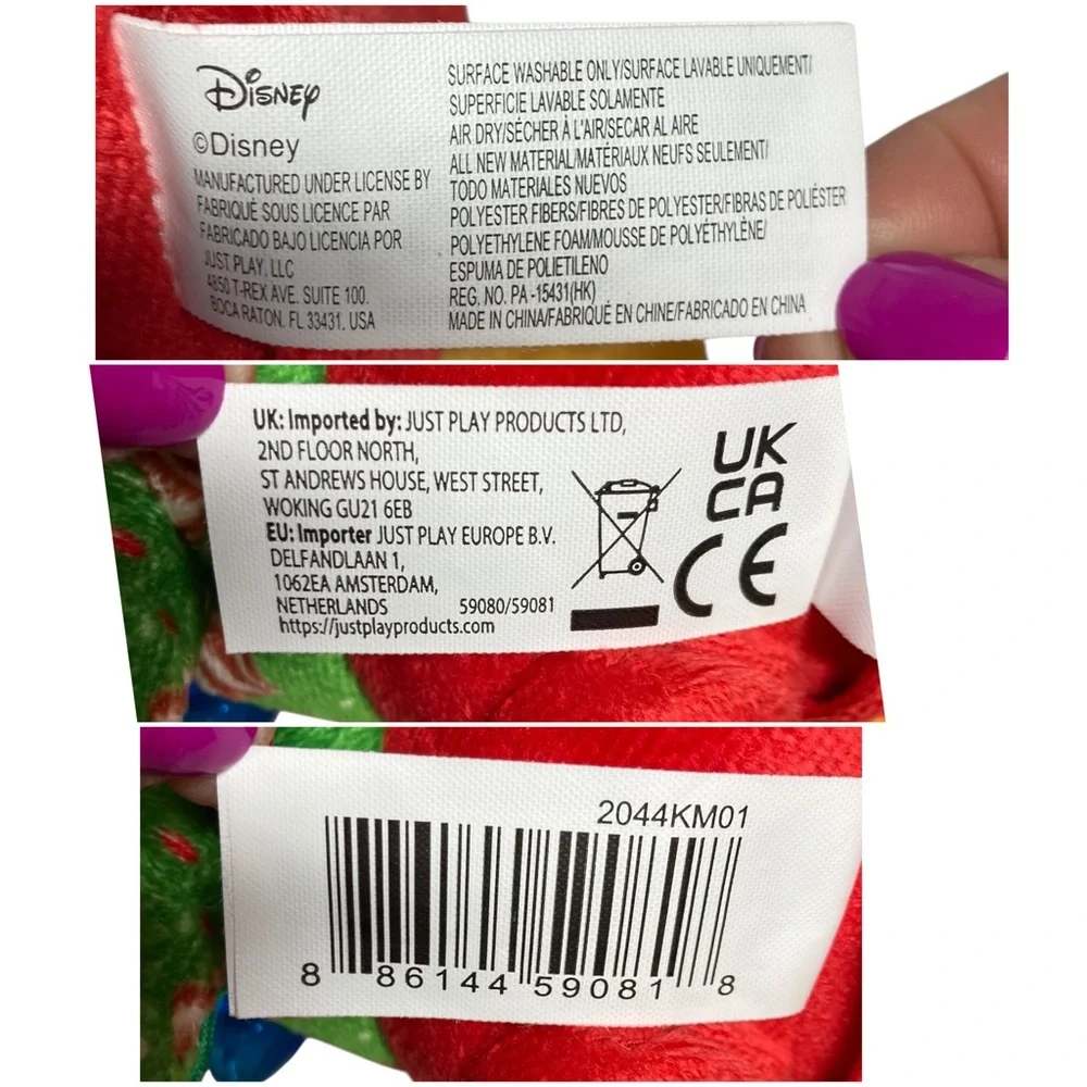 Disney Mickey Mouse Light Up Musical 10" Plush We Wish You Merry Christmas WORKS - Picture 12 of 12